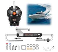VEVOR Kit Direction Hydraulique Hors-bord 90 hp Système Direction Hydraulique Bateau pour Moteurs Hors-bord Bateaux Pêche Voiliers, avec Pompe Pression 6,9 MPa, Cylindre, Boîtier en Alliage Aluminium
