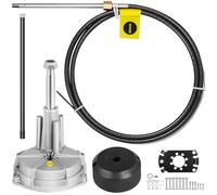VEVOR Kit Direction Hydraulique Hors-Bord avec Câble de Commande 4,27 m, Système de Direction Hydraulique Marin, Arbre de Direction 19 mm, Accessoires pour Yachts Bateaux de Pêche Véhicules Nautiques