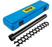 VEVOR Kit d'Outils de Biellette de Direction Intérieure 13PCs, Outils de Retrait de Biellette, 12 Adaptateurs de Patte d'Oie, Tube d'Entraînement 12,7 mm, en Acier Robuste, pour Entretien Automobile