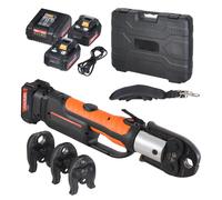 VEVOR - Kit d'outils de presse, outil de sertissage de tuyaux électriques avec mâchoires M15 M22 M28 avec batterie 4,0 ah, outils de sertissage de tuyaux, étui de transport