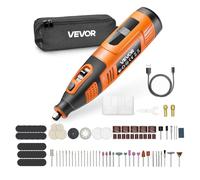 VEVOR Kit d'outils rotatifs sans fil, 119 PCs, mini-outil rotatif électrique portable CC 12 V, 28 vitesses, 5000-32000 tr/min, pour gravure, ponçage, polissage, sculpture, découpe et loisirs créatifs