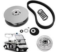VEVOR Kit Embrayage d’Entraînement Arrière pour Voiturette de Golf à Gaz Yamaha G2-G22 1985+ Embrayage Secondaire avec Courroie JN6-G6201-03 JN6-G6201-04, Argenté