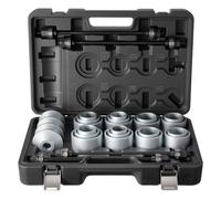 VEVOR Kit Extracteur de Silentblocs et Roulements 28PCs, Outils de Montage et de Démontage de Silentblocs Bagues et Joints, avec Coffret, Compatible avec Les Moteurs LCV et PL, Réparation Automobile