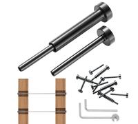 VEVOR Kit garde-corps pour câbles invisibles, récepteur invisible 1/8" en acier inoxydable T316 tendeur de garde-corps de 1/8" pour poteaux en bois/métal, noir