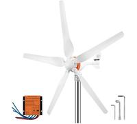 VEVOR Kit Générateur Turbine Éolienne Énergie 12 V 200 W Contrôleur MPPT 5 Pales