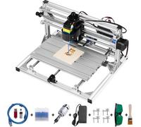VEVOR Kit Machine à Graver CNC 3018 Module Laser 500 mW, 3 Axes Zone de Travail 30 x 18 x 4,5 cm Contrôle GRBL avec Accessoires, Outil de Gravure pour Sculpture sur Bois, Plastique, Acrylique, PVC
