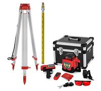VEVOR Kit Niveau Laser Rotatif Autonivelant avec Trépied et Mire 360° Portée Mesure 500 m Trépied Télescopique pour Construction Bâtiments Professionnels Maçonnerie Clôtures Entrepreneurs Fondations