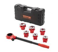 VEVOR Kit Outil de Filetage de Tuyau à Cliquet 1/4" NPT-1-1/4" NPT 6PCS Matrices