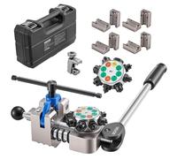 VEVOR Kit Outils d'Évasement de Tuyaux de Freins 45° Outil de Dudgeonnage pour Conduite de Frein à Bulle pour Réparation de Tubes en Cuivre, Aluminium, Acier Mince 4,76 mm, 6,35 mm, 7,94 mm, 9,52 mm