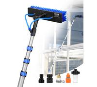 VEVOR Kit Perche Télescopique Nettoyage Panneaux Solaires Extensible à 3,6 m