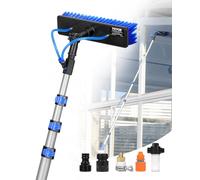 VEVOR Kit Perche Télescopique Nettoyage Panneaux Solaires Extensible à 3,6 m