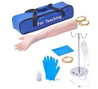 VEVOR Kit phlébotomie Modèle bras latex 40-70 cm pour étudiants et infirmières avec sac 55×11×8 cm