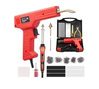 VEVOR Kit Pistolet Soudure Plastique 100 W, Fer de Soudage Plastique 60 W 100 W, 1000 Agrafes et 60 Tiges de Soudage, Réparation Professionnel pour Pare-chocs de Voiture, Kayak, Jouets Électroniques