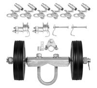 VEVOR Kit Portail Coulissant à Maillons Robuste pour Rails Guidage Charge 272 kg