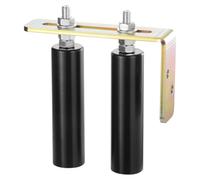 VEVOR Kit Portail Coulissant, Quincaillerie Porte Roulante avec Support Forme L, Rouleaux Guidage de Portail Coulissant Robustes Réglables Universels, pour Portails Coulissants, Portes Roulantes, Noir