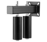 VEVOR Kit Portail Coulissant, Quincaillerie Porte Roulante avec Support Forme T, Rouleaux Guidage de Portail Coulissant Robustes Réglables Universels, pour Portails Coulissants, Portes Roulantes, Noir