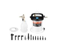 VEVOR Kit purge de frein 3 L, extracteur de liquide de frein avec bouteille de remplissage de siphon de 1 L, 13 connecteurs de tuyau, tuyau en silicone étendu et poignée, pour la plupart des véhicules