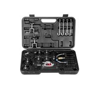 VEVOR Kit purge maître-cylindre de frein, 12 pcs, ensemble d'adaptateurs de purge de frein, avec kit complet et poignée, professionnel et durable, pour remplissage du liquide de frein des véhicules