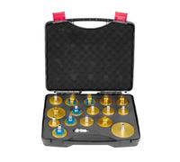 VEVOR Kit Purge maître-Cylindre de Frein, 17 pcs, Ensemble d'adaptateurs de Purge de Frein, avec kit Complet et poignée, Professionnel et Durable, pour Remplissage du Liquide de Frein des véhicules