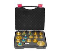 VEVOR Kit Purge maître-Cylindre de Frein, 17 pcs, Ensemble d'adaptateurs de Purge de Frein, avec kit Complet et poignée, Professionnel et Durable, pour Remplissage du Liquide de Frein des véhicules