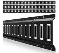 VEVOR Kit Rails Arrimage E-Track, Lot de 4 Rails E Track 2,3 m, Capacité de Charge 909 kg, Système d'Arrimage pour Fourgons, Remorques, Garages, Fixation des Outils d'Atelier, Sangles Non Incluses