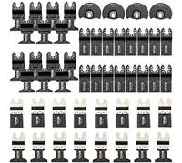 VEVOR Kit Scie à Outil Oscillant 7 Types de Lames Lame Outil Multifonction Oscillante Acier Inoxydable Lames de Scie Multi-outils Universelles Oscillantes 45-47HRC pour Faciliter le Processus de Coupe