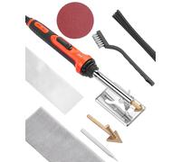 VEVOR Kit Soudure Plastique, 60 W 100 W, Fer à Souder Plastique Double Puissance avec 3 Embouts et 20 Tiges de Soudage, Outil de Soudage Pro Réparation Plastique pour Pare-chocs de Voiture, Kayaks