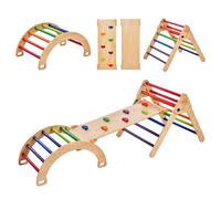VEVOR Kit Triangle d'Escalade Montessori 5-en-1 Jouets d'Escalade pour Enfants