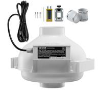 VEVOR Kit Ventilateur d'Atténuation Radon de Conduit en Ligne 98-89 mm 260 CFM