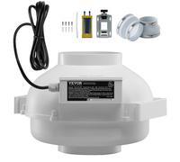 VEVOR Kit Ventilateur d'Atténuation Radon de Conduit en Ligne 148-114 mm 380 CFM