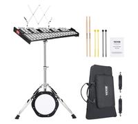 VEVOR Kit Xylophone Glockenspiel 30 Notes, Instrument de Percussion Professionnel avec Maillets, Baguettes, Tapis d'Entraînement 203 mm, Support Réglable, Sac de Transport, pour Étudiants, Adultes