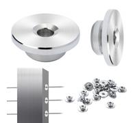 VEVOR Kits de garde-corps de câble, lot de 51, manchons de protection roue 1/8", tendeur borne invisibles 1/8", couvercles de protection pour poteau de garde-corps de câble, poteau à trou horizontal