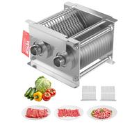 VEVOR Lame de coupe-viande commerciale, 7 mm, ensemble de lames pour machine à couper la viande SJY-DQ90, acier inoxydable, ensemble de lames de trancheuse à viande, pour viande désossée, légumes mous