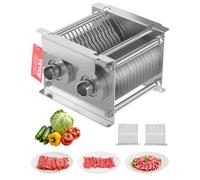 VEVOR Lame de coupe-viande commerciale, 7 mm, ensemble de lames pour machine à couper la viande SJY-DQ90, acier inoxydable, ensemble de lames de trancheuse à viande, pour viande désossée, légumes mous