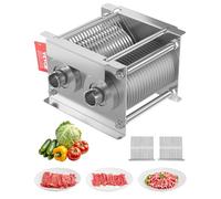 VEVOR Lame de coupe-viande commerciale, 5 mm, ensemble de lames pour machine à couper la viande SJY-DQ90, acier inoxydable, ensemble de lames de trancheuse à viande, pour viande désossée, légumes mous