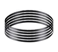 VEVOR Lame de Scie à Ruban 1511x6,35x0,35 mm 6 TPI Dents Affûtées Trempées 15 HRC Acier Carbone Haute Résistance Lame Remplacement Compatible Principales Marques de Scies à Ruban pour Travail du Bois