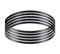 VEVOR Lame de Scie à Ruban 1511x6,35x0,35 mm 6 TPI Dents Affûtées Trempées 15 HRC Acier Carbone Haute Résistance Lame Remplacement Compatible Principales Marques de Scies à Ruban pour Travail du Bois