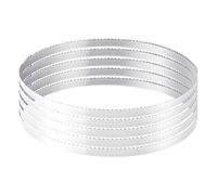 VEVOR Lame de Scie à Ruban 2780x16x0,5 mm 4 TPI Dents Affûtées Trempées 18 HRC Acier au Carbone Haute Résistance Lame Remplacement Compatible Principales Marques de Scies à Ruban pour Travail du Bois