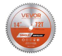 VEVOR Lame de scie circulaire, Ø 355 mm, lame de coupe pour scie circulaire, 72 dents alliage, arbre 25,4 mm, finition soignée, avec évents de chauffage antibruit, pour couper aluminium, acier, métal