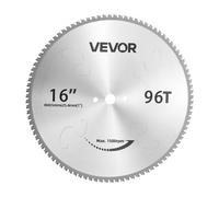 VEVOR Lame de Scie Circulaire Ø 406,4 mm, 96 Dents avec Pastilles en Cermet, Disque à Tronçonner Compatible avec Scies à Tronçonner, Découpe à Froid pour Métal, 4000 Coupes, Coupe Nette sans Bavures