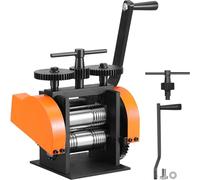 VEVOR Laminoir de Bijoutier Largeur 45 mm Machine de Laminage de Bijoux Épaisseur 0-6 mm Réglable Rapport d’Engrenage 1:2,4 pour Fabrication de Bijoux Traitement Tôle Or Argent Bague Bracelet Atelier