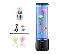 VEVOR Lampe à Bulles à Poissons Méduses Flottants 382 mm 16 Effets de Couleur