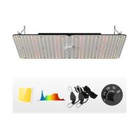 VEVOR Lampe Horticole de Croissance Plantes Led 300 W Panneau Quantique Spectre Complet Haute Performance Étanche IP65 Ppfd Diodes Samsung 281B pour