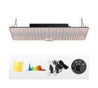 VEVOR Lampe Horticole de Croissance Plantes LED 200 W Panneau Quantum Spectre Complet Haute Performance Étanche IP65 PPFD Diodes Samsung 281B pour Tentes de Culture Intérieur Légumes Plantes Fleures