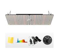 VEVOR Lampe Horticole de Croissance Plantes LED 300 W Panneau Quantum Spectre Complet Haute Performance Étanche IP65 PPFD Diodes Samsung 281B pour Tentes de Culture Intérieur Légumes Plantes Fleures
