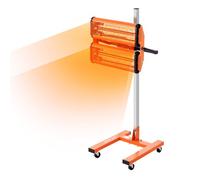 VEVOR Lampe polymérisation infrarouge, 2200 W, séchoir peinture voiture avec support, minuterie 1-60 min, chauffage cabine cuisson pulvérisation 0,48 ㎡, lampe à polymériser pour réparation séchage