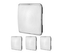 VEVOR Lampes LED d'atelier, lot de 4, plafonniers de garage 150 W 16500 lm 5000 K, 31,5x31,5 cm, montage surface, éclairage de plafond IP65 pour station essence, entrepôt, usine industrielle, magasin