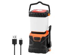 VEVOR Lanterne Camping LED Rechargeable, Tout-En-Un, Lampe Poche Camping Portable d'Extérieur, 1000 LM, Charge USB, Éclairage 360° pour Randonnée, Pêche, Pannes de Courant, Réparations Automobiles