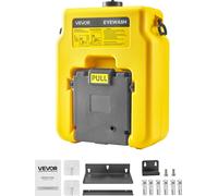 VEVOR Laveur d'yeux 53L, certifié OSHA pour montage mural/plat, Laveur d'yeux de premiers secours pour écoles, laboratoires, usines, Jaune