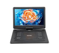 VEVOR Lecteur DVD portable voiture écran HD pivotant 396 mm autonomie de 4,5-5 h